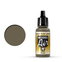 Vallejo Model Air Light Olive 17 ml Acrylic Airbrush Paint [71247]