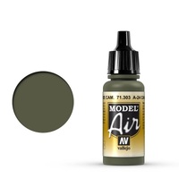 Vallejo 71303 Model Air A-24M Camouflage Green 17 ml Acrylic Airbrush Paint