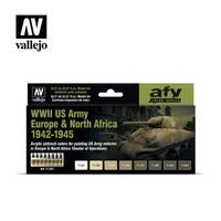 Vallejo Model Air US Army Europe & North Africa 1942-1945 [71625]