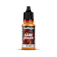 Vallejo Game Colour Gold Yellow 18ml Acrylic Paint - New Formulation