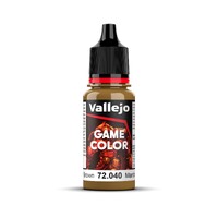 Vallejo Game Colour Leather Brown 18ml Acrylic Paint - New Formulation