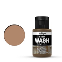 Vallejo Model Wash Dark Brown 35 ml Acrylic Paint [76514]