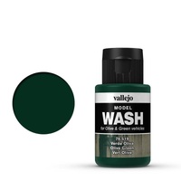 Vallejo Model Wash Olive Green 35 ml Acrylic Paint [76519]
