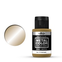 Vallejo Metal Color Gold 32ml Acrylic Paint [77725]