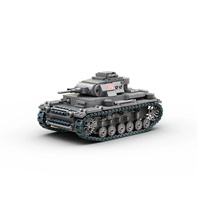 Build Army Panzer III - WWII German Tank Model Brick Kit