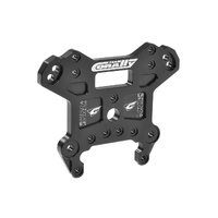 Team Corally - Shock Tower - MT G2 - Front - Aluminum 7075 - 6mm - Hard Anodised - Black - Made In Italy - 1 Pc