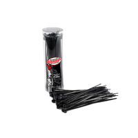 Team Corally - Strap-it - Cable Tie Raps - Black - 2.5x100mm - 50 pcs