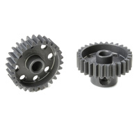 Team Corally - 48 DP Pinion - Short - Hard Anodised AL7075 - 28 Teeth - Shaft Dia. 3.17mm