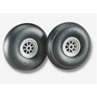 DUBRO 325R 3-1/4in DIA SMOOTH SURF WHEELS   (1 PAIR PER CARD)