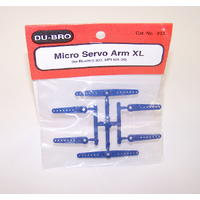 ###DUBRO 933 MICRO SERVO ARM XL (BLUEBIRD 303, MPI MX-30) (6PK)(DISCONTINUED)