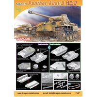 Dragon 7547 1/72 Sd.Kfz.171 Panther Ausf.D (2 in 1) Plastic Model Kit