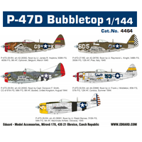 Eduard 4464 1/144 P-47D Bubbletop Plastic Model Kit
