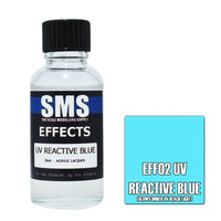 SMS EFF02 Acrylic Lacquer Effects Uv Reactive Blue 30ml