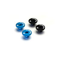 F104 Alloy Side Spring Mounts Blue - Exo-1357Bl