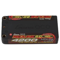 Gens Ace Redline 2.0 2S Shorty LiHV Battery 140C (7.6V/4200mAh) w/5mm Bullets