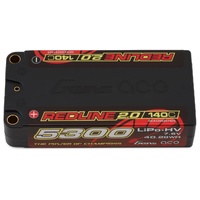 Gens Ace Redline 2.0 2S Shorty LiHV Battery 140C (7.6V/5300mAh) w/5mm Bullets