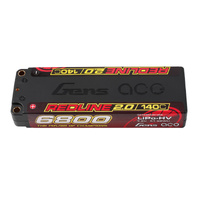 Gens ace 6800mAh 2S 7.6V 140C HardCase 57# Redline 2.0 Series Lipo Battery with 5.0mm bullet