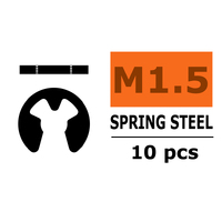 G-Force E-Clips - 1.5mm - Spring Steel (10)