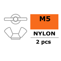 G-Force Wing Nut - M5, Nylon (2)