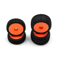HobbyPlus Front/Rear Tire Set (Orange) (Speck-B)