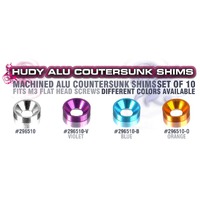 HUDY ALU COUNTERSUNK SHIM - ORANGE - HD296510-O