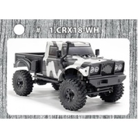 HOBBYTECH CRX18 RTR ROCK CRAWLER - WHITE - HT-CRX18-WH