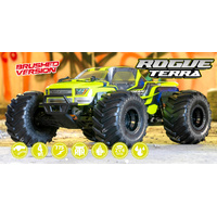 HOBBYTECH ROGUE TERRA BRUSHED RTR 1-10TH OFFROAD MONSTER TRUCK - YELLOW - HT-ROGT.YE.RTR