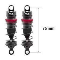 1/10 75MM BIG BORE 13MM FULLY ALUM. SHOCKS +3 SPRINGS (H/S/M) - HTR-510075