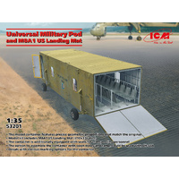 ICM 1/35 Universal Military Pod with M8A1 US Landing Mat Plastic Model Kit