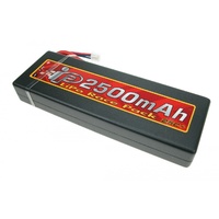 Intellect Lipo - 2500Mah 25C W/ Hardcase Dean - Intl2500-2S-W2