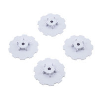 Hazard - SC6.4 - wheel dish - 4pc. - (white) - fits 3344 wheel