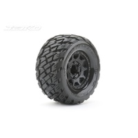 Jetko 1/10 MT 2.8 EX-ROCKFORM/Claw Rim/Black/Medium Soft/Glued(All Offsets)