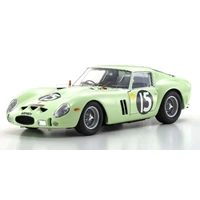 Kyosho 1/18 Ferrari 250 GTO (RHD) 1962 Goodwood Tourist Trophy Light Green Nr. 15 Diecast Model Car