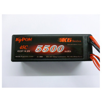 KYPOM CAR 5500MAH 40C 4S HARDCASE LIPO BATT - KYCAR550040-4S2P