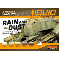 Lifecolor Liquid Pigments Rain And Dust Makeup (5 Wash Set)