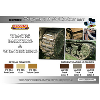 Lifecolor Tracks Painting And Weathering Pigment And Colour Acrylic Paint Set