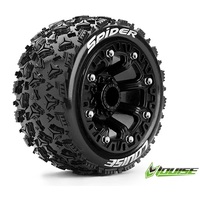 ####ST-Spider 1/10-1/16th BLK Rim w/tyre