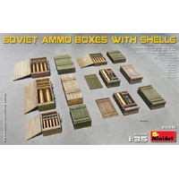 MiniArt 1/35 Soviet Ammo Boxes w/Shells Plastic Model Kit