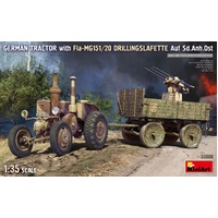 MiniArt 1/35 German Tractor with Fla-MG151/20 Drillingslafette Auf Sd.Anh.Ost Plastic Model Kit