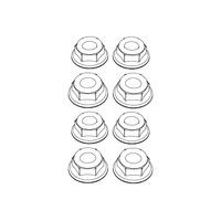 MJX M4 Wheel Lock Nut (8pcs) [M40]