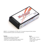 Impact 6400Mah 3.7V 70C  1:12Th Lipo - Mr-Mli-T6400Fd