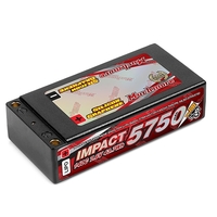 IMPACT SILICON GRAPHENE SHORTY FD4 LI-PO BATTERY 5750MAH/7.6V 140C FLAT HARD CASE - MR-MLSG-STHV5750