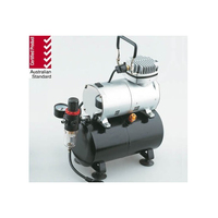 SILENT MINI AIR COMPRESSOR 1/5HP WITH HOLDING TANK, REGULATOR AND WATER TRAP - NHDU-136