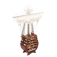 OcCre 1/90 Santísima Trinidad Cross Section Wooden Model Ship Kit