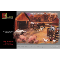 Pegasus 7006 1/48 Farm Animals (30 piece set)