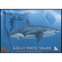 Pegasus 9501 1/18 Great White Shark with Cage and Diver