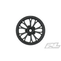 POMONA DRAG SPEC 2.2" BLACK FRONT WHEELS (2) FOR SLASH - PR2775-03