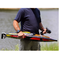 Pro Boat Sonicwake V2 36inch DeepV Boat, RTR, Black, PRB08032V2T1