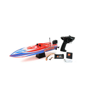 Pro Boat 17 inch Power Boat Racer Deep-V Inc Battery/Charger Blue/red - PRB08044T2