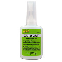 Zap-A-Gap CA+ Medium Cyanoacrylate (Green) 1oz/28.3g